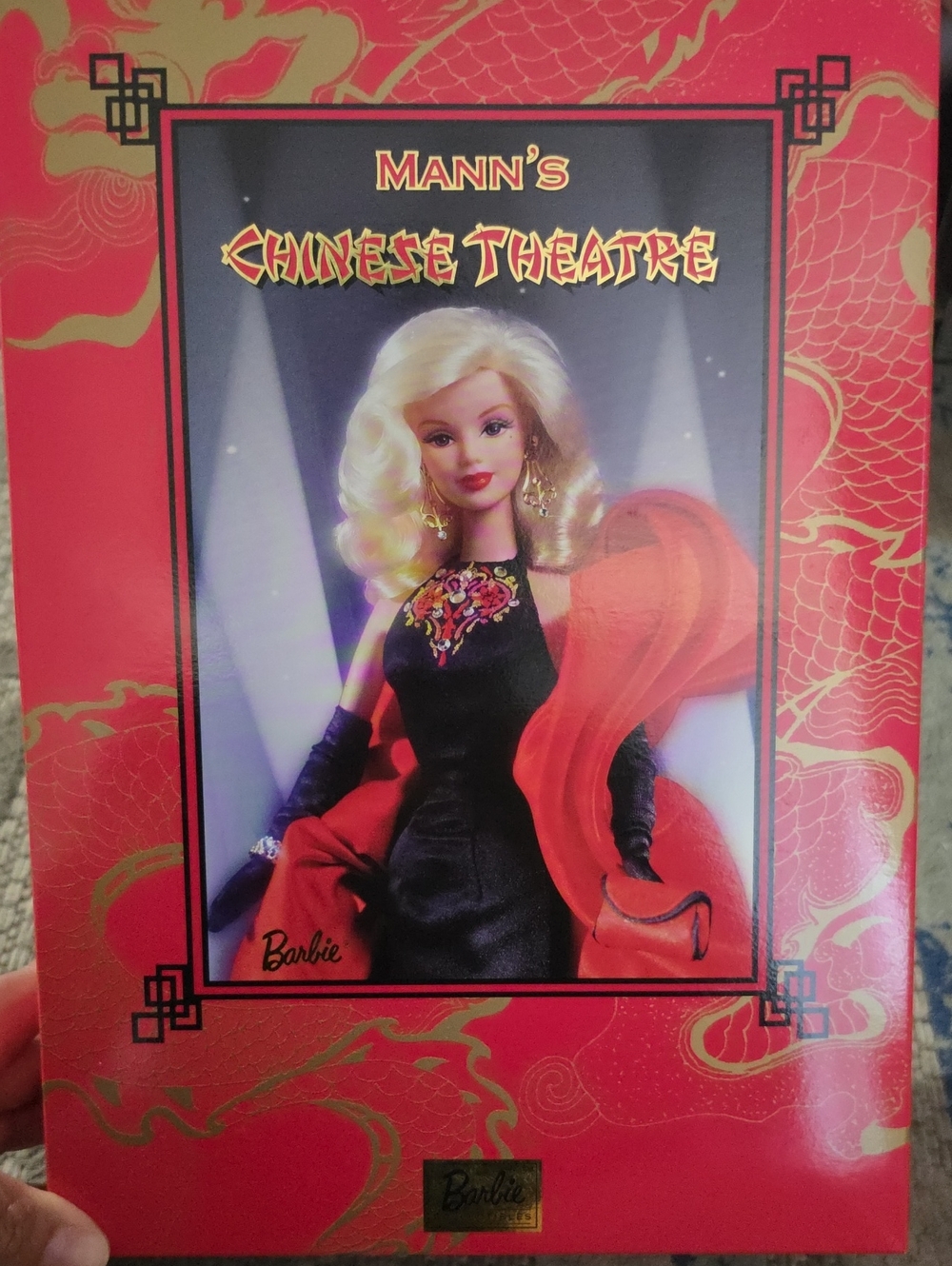 Barbie Red and Black Chinese Theatre Collectible Doll Box